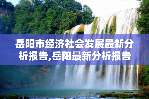 岳阳市经济社会发展最新分析报告,岳阳最新分析报告