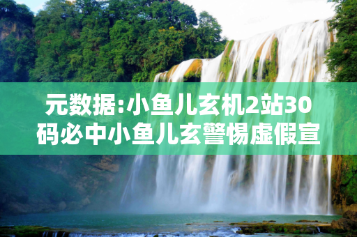 元数据:小鱼儿玄机2站30码必中小鱼儿玄警惕虚假宣传-全面释义