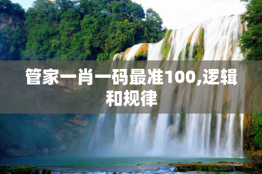 管家一肖一码最准100,逻辑和规律