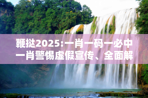 鞭挞2025:一肖一码一必中一肖警惕虚假宣传、全面解答与解释