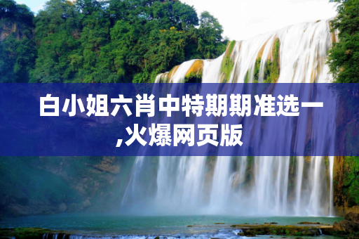 白小姐六肖中特期期准选一,火爆网页版