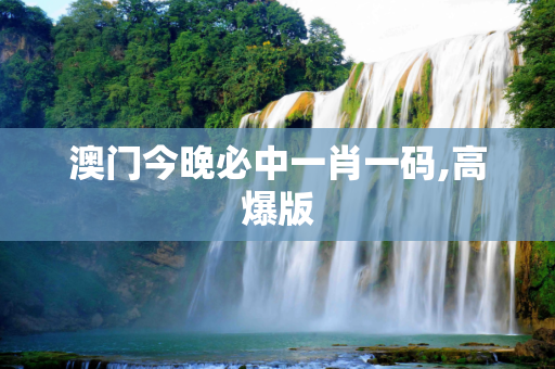 澳门今晚必中一肖一码,高爆版