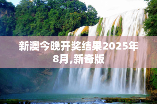 新澳今晚开奖结果2025年8月,新奇版