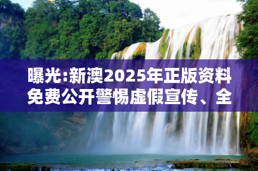 曝光:新澳2025年正版资料免费公开警惕虚假宣传、全面解答与解释
