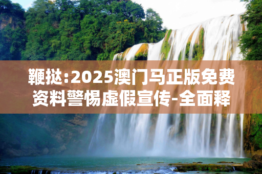 鞭挞:2025澳门马正版免费资料警惕虚假宣传-全面释义、解释与落实