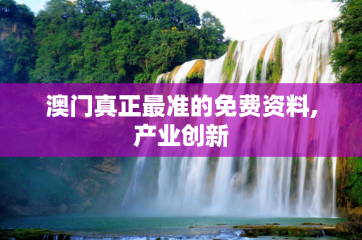 澳门真正最准的免费资料,产业创新
