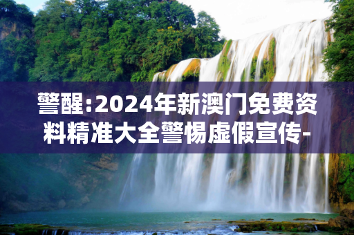 警醒:2024年新澳门免费资料精准大全警惕虚假宣传-全面释义