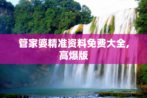管家婆精准资料免费大全,高爆版