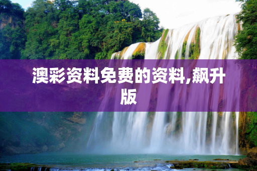 澳彩资料免费的资料,飙升版