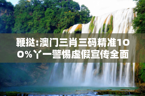 鞭挞:澳门三肖三码精准1OO%丫一警惕虚假宣传全面释义