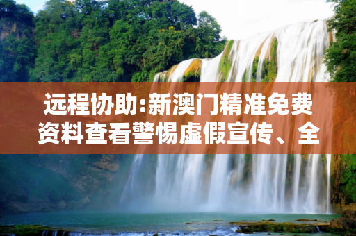 远程协助:新澳门精准免费资料查看警惕虚假宣传、全面解答与解释