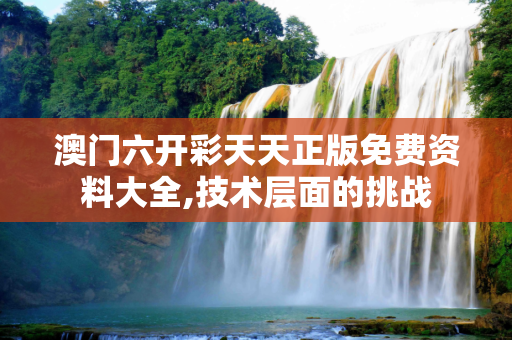 澳门六开彩天天正版免费资料大全,技术层面的挑战