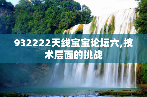 932222天线宝宝论坛六,技术层面的挑战