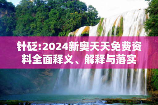 针砭:2024新奥天天免费资料全面释义、解释与落实