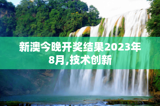 新澳今晚开奖结果2023年8月,技术创新