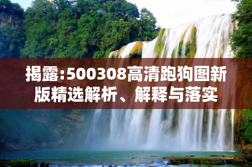 揭露:500308高清跑狗图新版精选解析、解释与落实