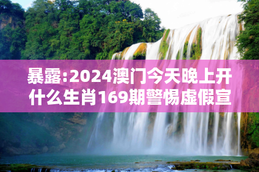 暴露:2024澳门今天晚上开什么生肖169期警惕虚假宣传-全面释义、解释与落实