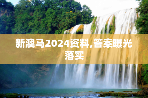 新澳马2024资料,答案曝光落实