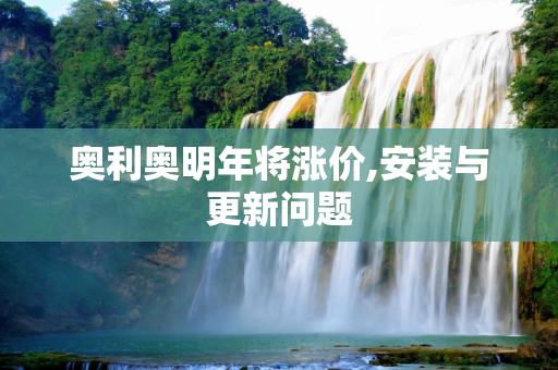 奥利奥明年将涨价,安装与更新问题