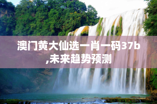 澳门黄大仙选一肖一码37b,未来趋势预测