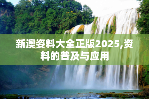 新澳姿料大全正版2025,资料的普及与应用