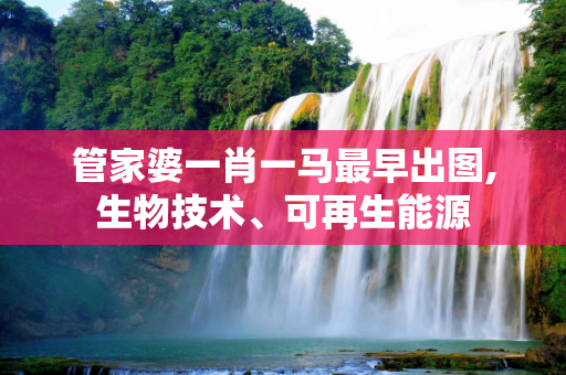 管家婆一肖一马最早出图,生物技术、可再生能源