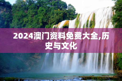 2024澳门资料免费大全,历史与文化