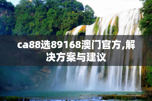 ca88选89168澳门官方,解决方案与建议