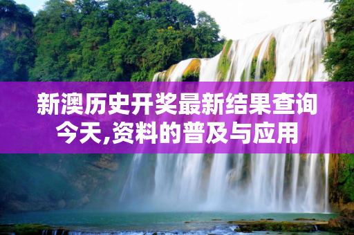新澳历史开奖最新结果查询今天,资料的普及与应用