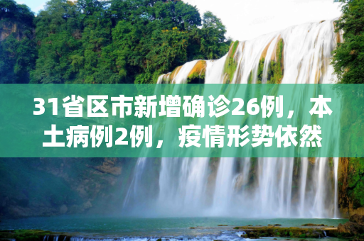 31省区市新增确诊26例，本土病例2例，疫情形势依然严峻,31省区市新增确诊26例 本土2例