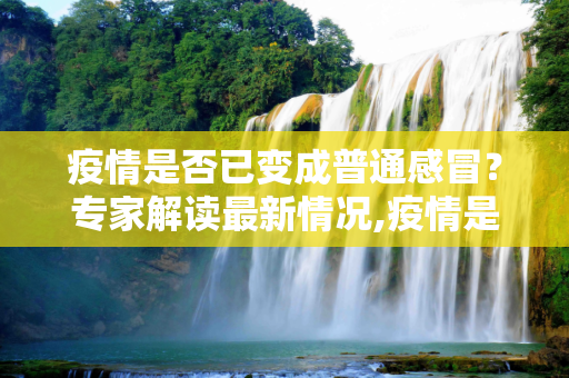 疫情是否已变成普通感冒？专家解读最新情况,疫情是否已变成普通感冒？专家解读最新情况