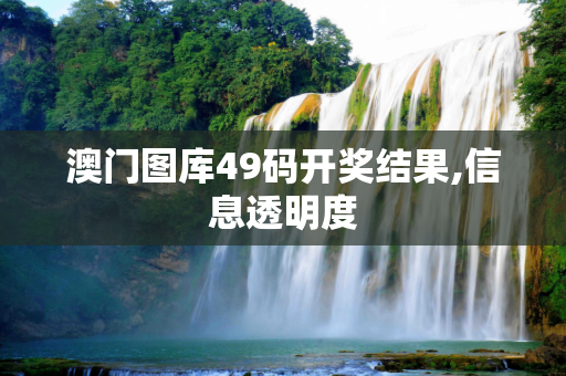 澳门图库49码开奖结果,信息透明度