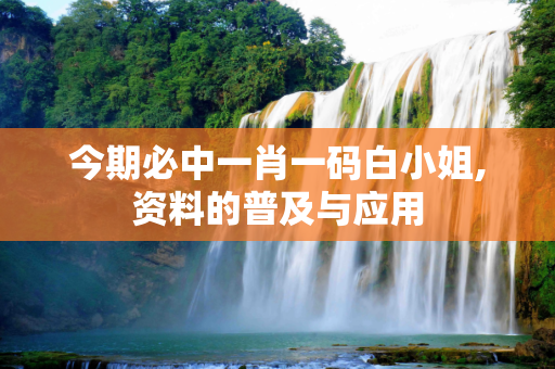 今期必中一肖一码白小姐,资料的普及与应用