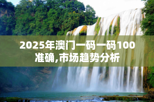 2025年澳门一码一码100准确,市场趋势分析
