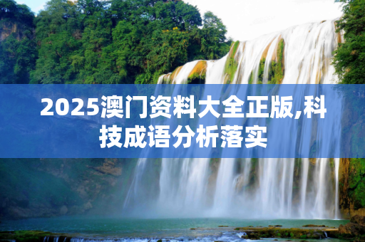 2025澳门资料大全正版,科技成语分析落实