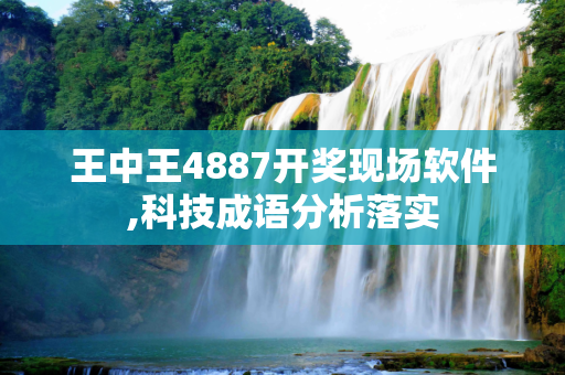 王中王4887开奖现场软件,科技成语分析落实