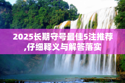 2025长期守号最佳5注推荐,仔细释义与解答落实