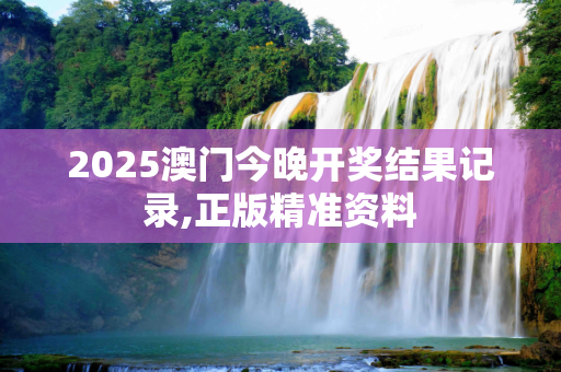 2025澳门今晚开奖结果记录,正版精准资料