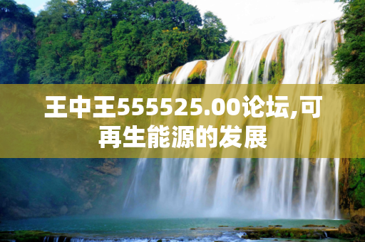 王中王555525.00论坛,可再生能源的发展