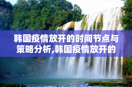 韩国疫情放开的时间节点与策略分析,韩国疫情放开的时间节点与策略分析