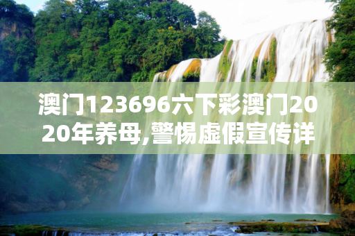 澳门123696六下彩澳门2020年养母,警惕虚假宣传详细解答、解释与落实