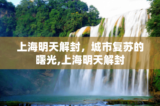 上海明天解封，城市复苏的曙光,上海明天解封