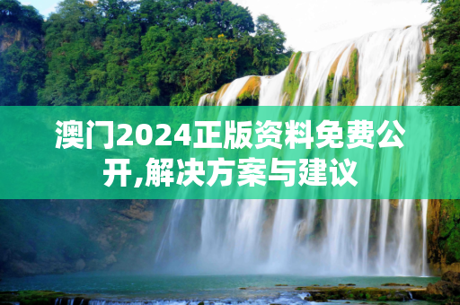 澳门2024正版资料免费公开,解决方案与建议