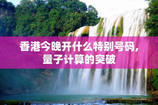 香港今晚开什么特别号码,量子计算的突破