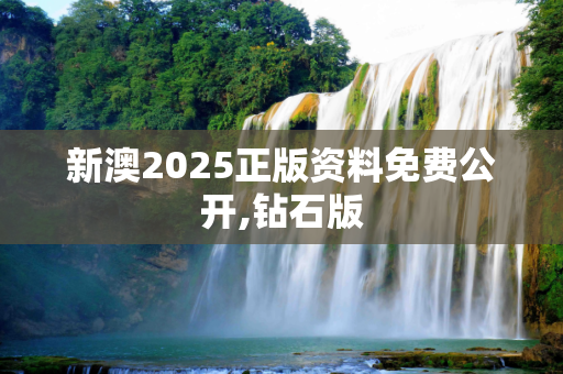 新澳2025正版资料免费公开,钻石版