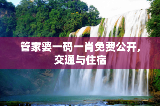 管家婆一码一肖免费公开,交通与住宿