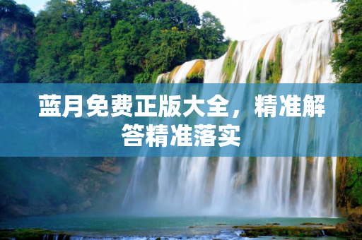 蓝月免费正版大全，精准解答精准落实