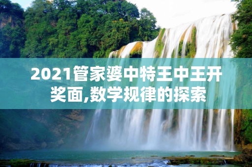 2021管家婆中特王中王开 奖面,数学规律的探索