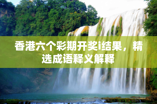 香港六个彩期开奖i结果，精选成语释义解释