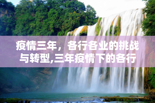 疫情三年，各行各业的挑战与转型,三年疫情下的各行各业